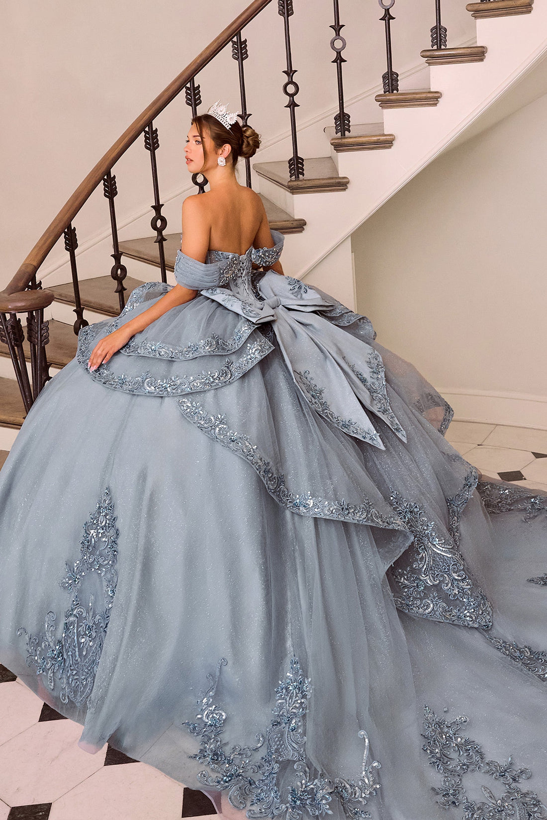 Applique Off-the-Shoulder Ball Formal Gown | Ladivine 15729