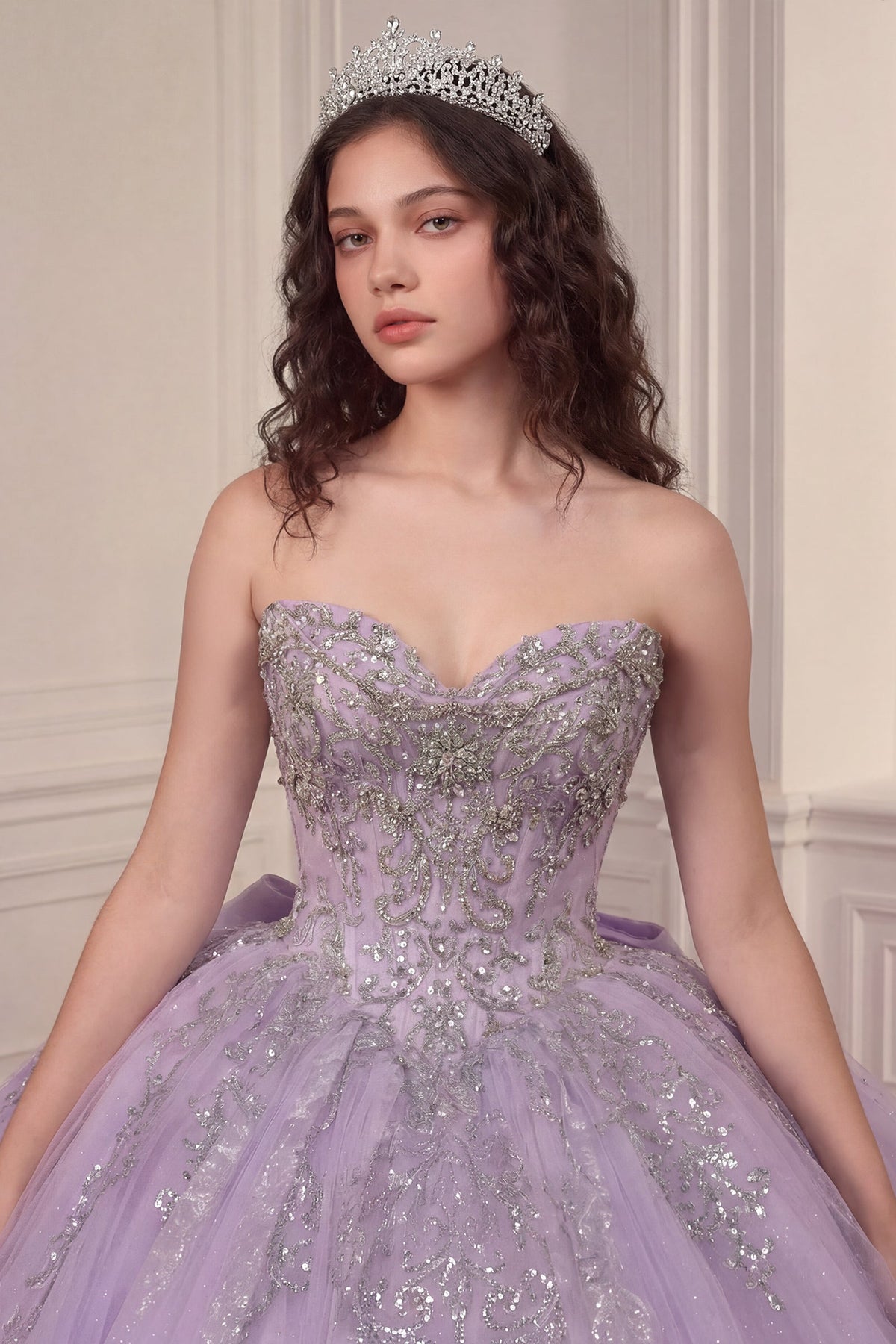 Applique Sweetheart Ball Formal Gown | Ladivine 15730