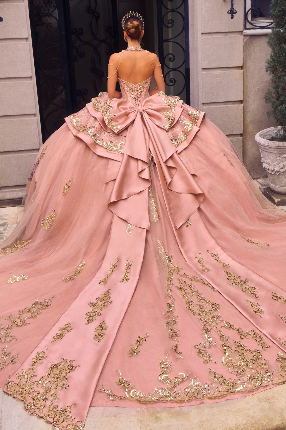 Beaded Sweetheart Ball Formal Gown | Ladivine 15744