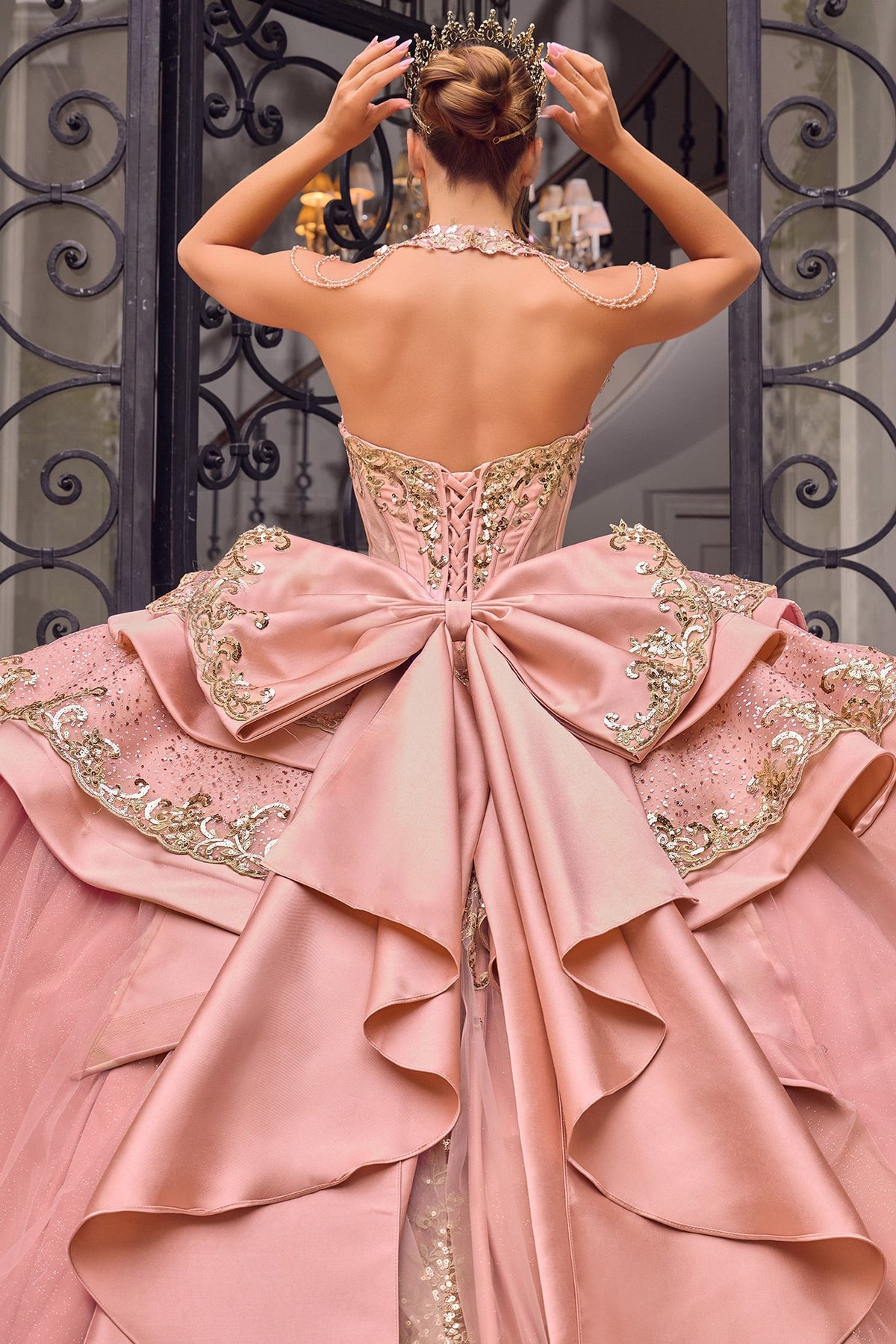 Beaded Sweetheart Ball Formal Gown | Ladivine 15744