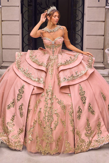 Beaded Sweetheart Ball Formal Gown | Ladivine 15744