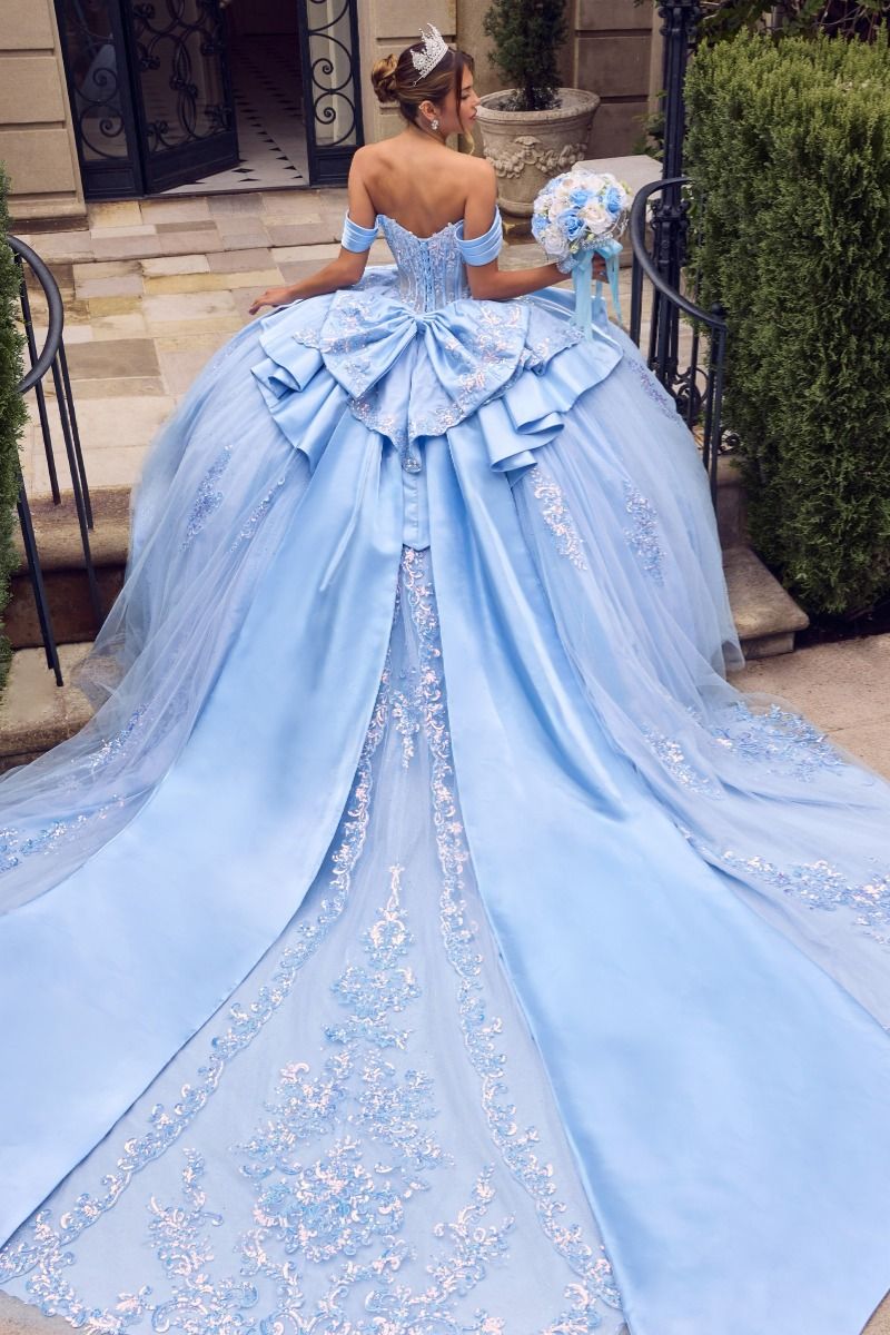 Applique Off-the-Shoulder Ball Formal Gown | Ladivine 15745