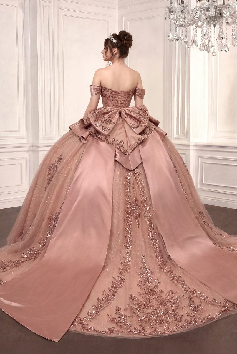 Applique Off-the-Shoulder Ball Formal Gown | Ladivine 15745