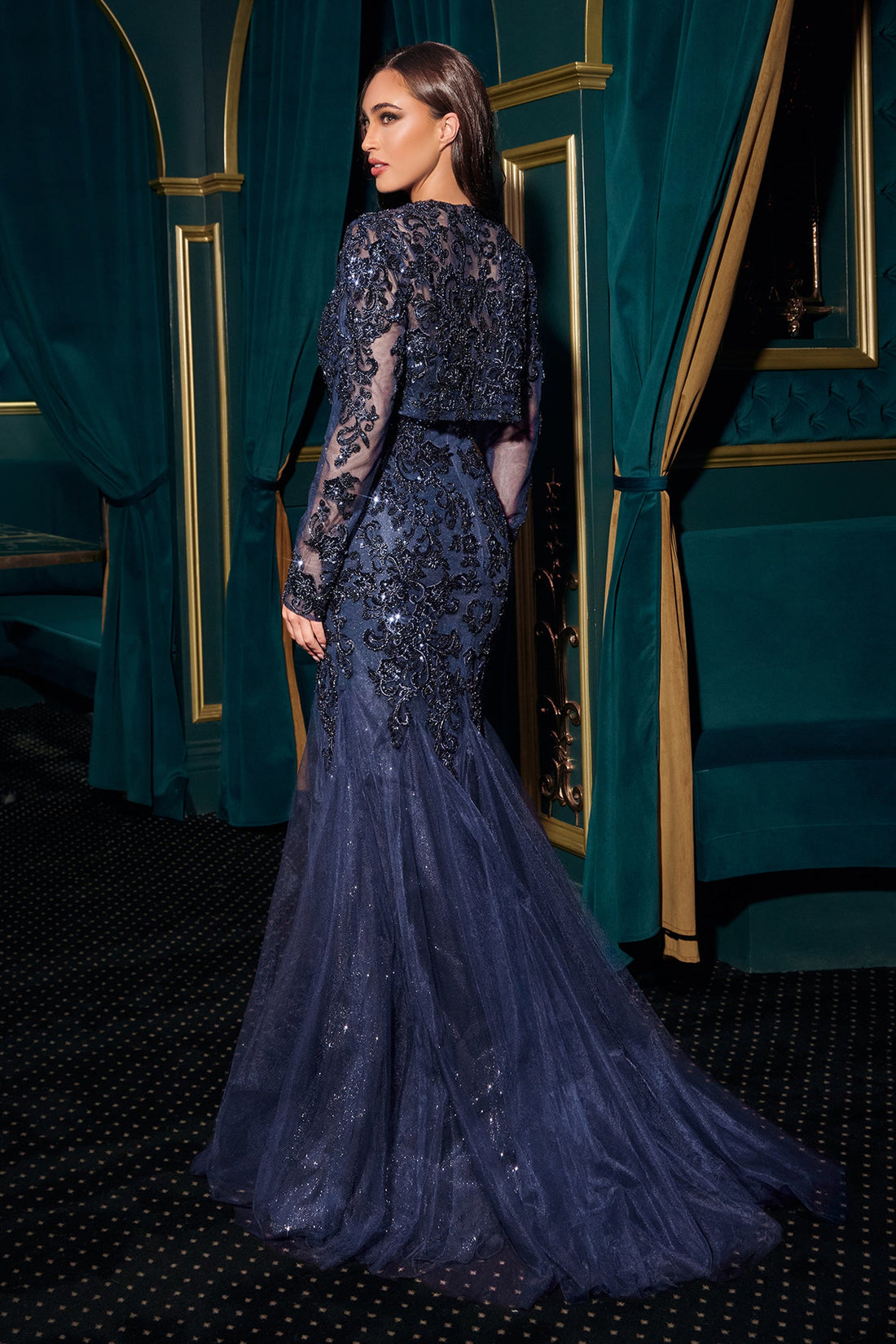 Strapless Jacket Mermaid Dress by Ladivine CDS545 Cinderella Divine