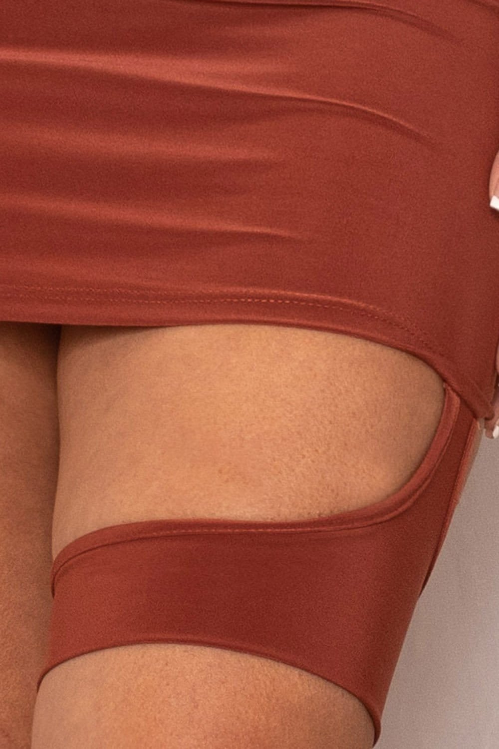 Cutout Mini Dress | Detailed Long Sleeve Bodycon Slip On BOUTINIE