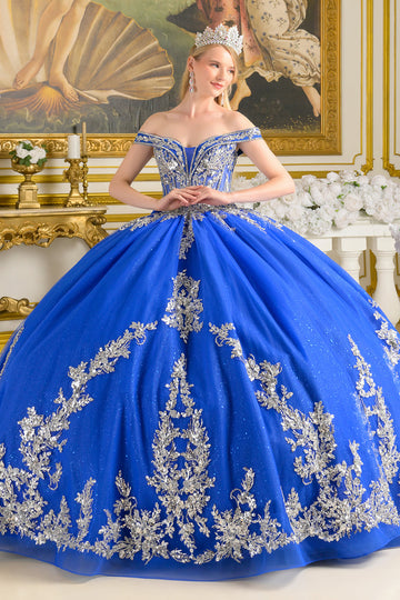 Elegant Off-the-Shoulder Ball Formal Gown | Elizabeth K GL3672