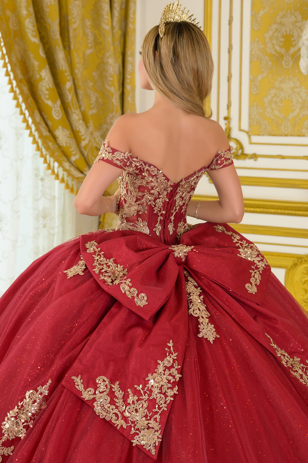 Elegant Off-the-Shoulder Ball Formal Gown | Elizabeth K GL3673