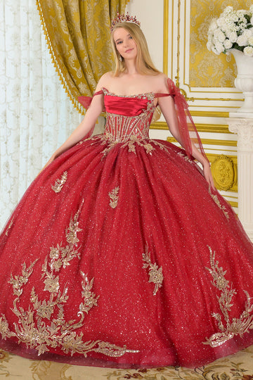 Off-the-Shoulder Bow Ball Formal Gown | Elizabeth K GL3710