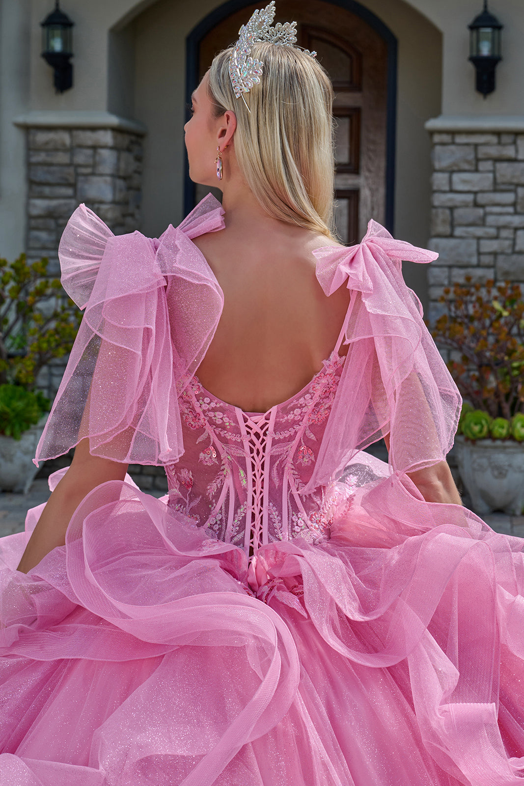 Sleeveless Ruffled Ball Formal Gown | Elizabeth K GL3804