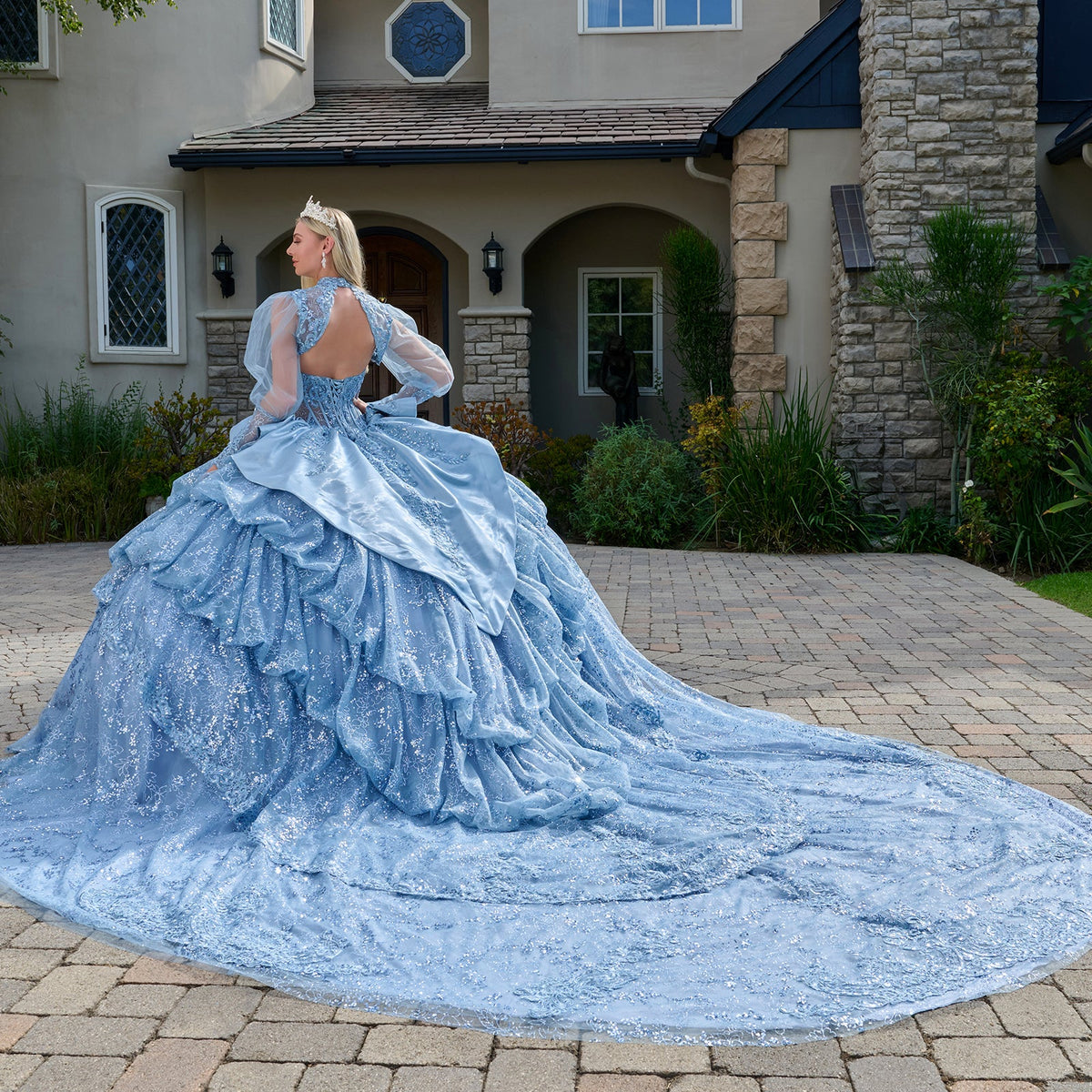 Strapless Bolero Ball Formal Gown | Elizabeth K GL3806