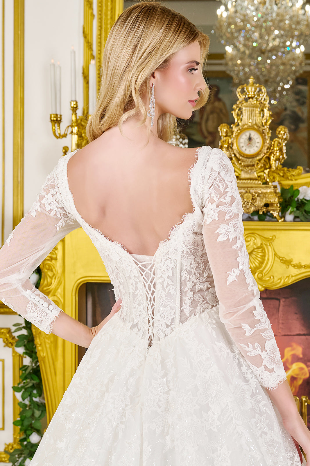 Long Sleeve Bridal Gown by GLS Gloria GL3819