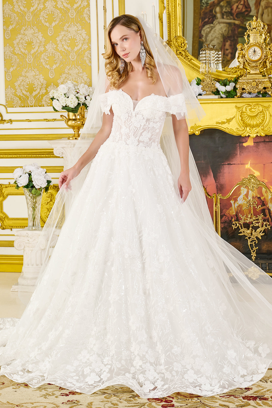Off Shoulder Bridal Gown by GLS Gloria GL3821