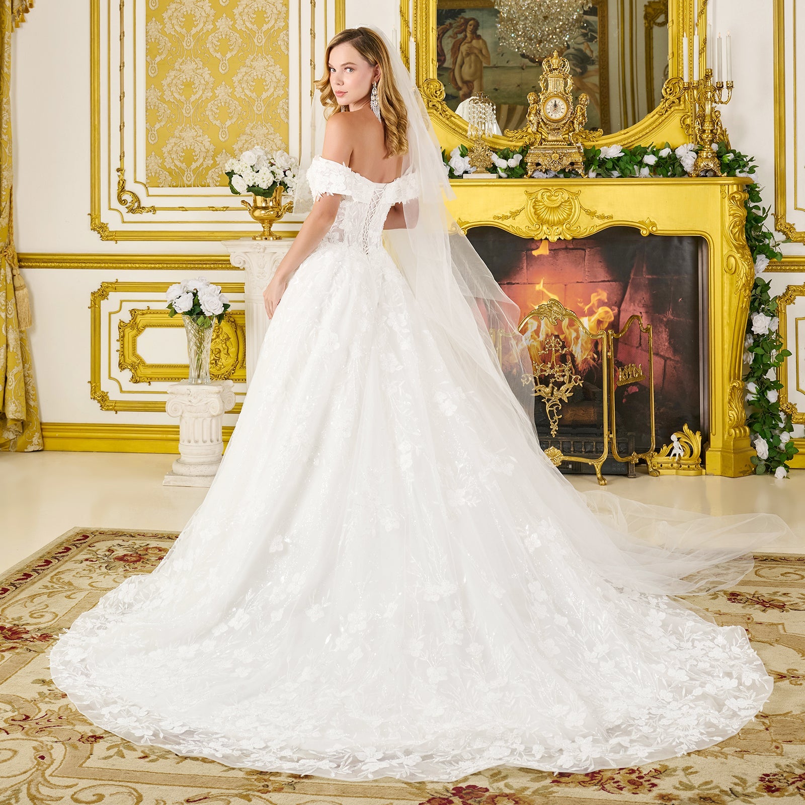 Off Shoulder Bridal Gown by GLS Gloria GL3821