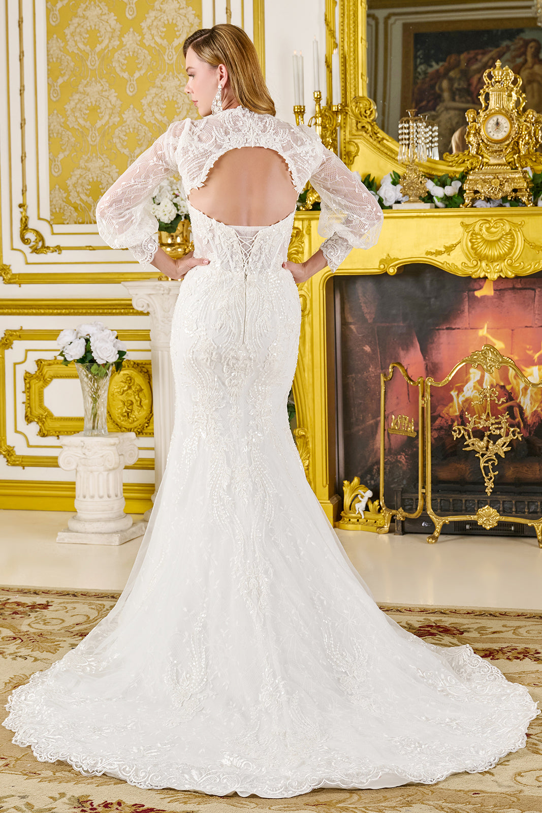 Strapless Bolero Bridal Gown by GLS Gloria GL3826