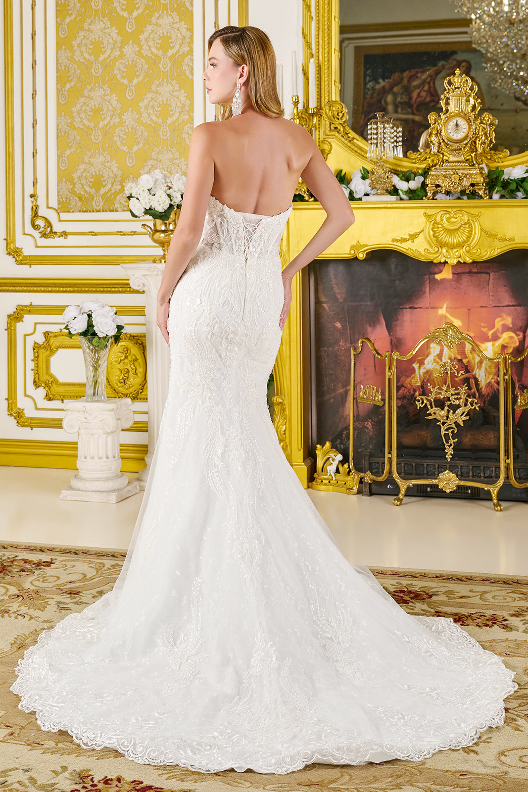 Strapless Bolero Bridal Gown by GLS Gloria GL3826