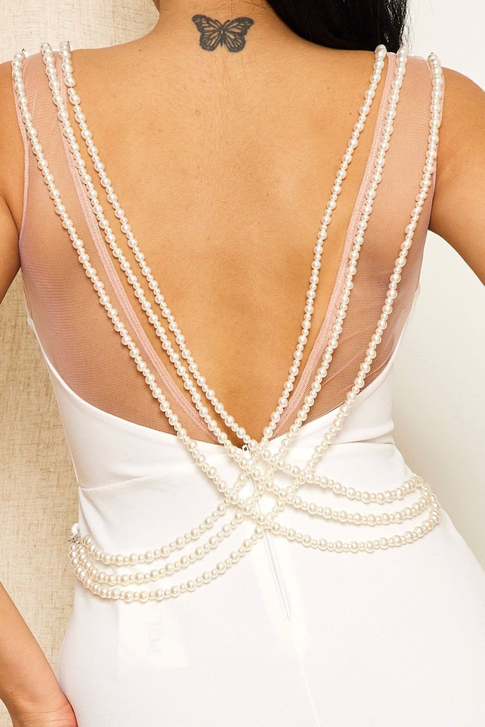 Mermaid Maxi Dress | Open Back, Zipper Back Party Dress BOUTINIE