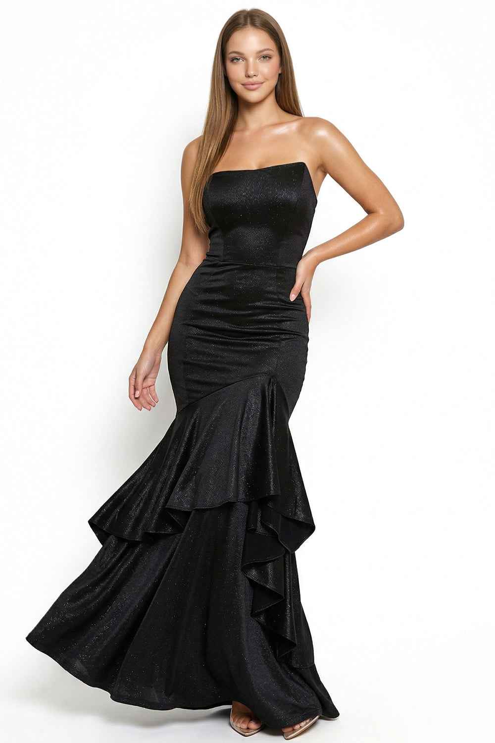 Satin Asymmetrical Mermaid Prom Dress