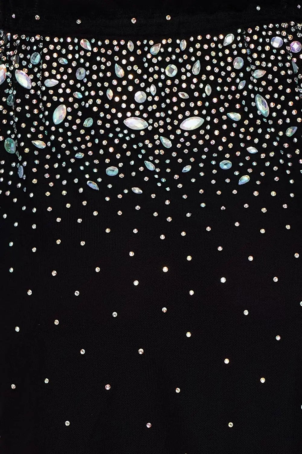 Sheer Mesh Cardigan – Rhinestone Waist Drawstring Jacket With Balloon Sleeves BOUTINIE