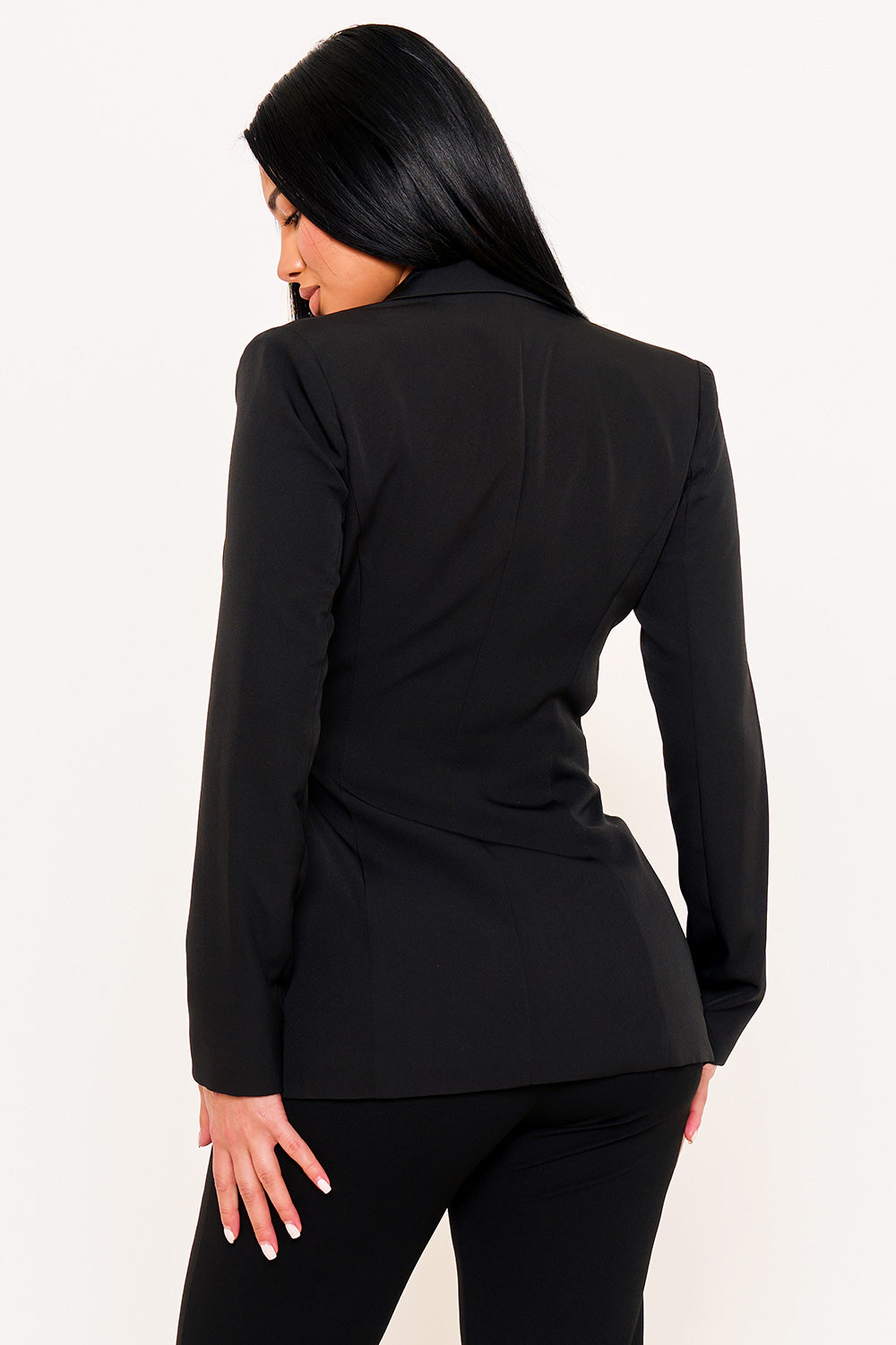 Ij1127hp - Ruffle On  One-side Waist Self Tie Jacket SymphonyUSA Wholesale