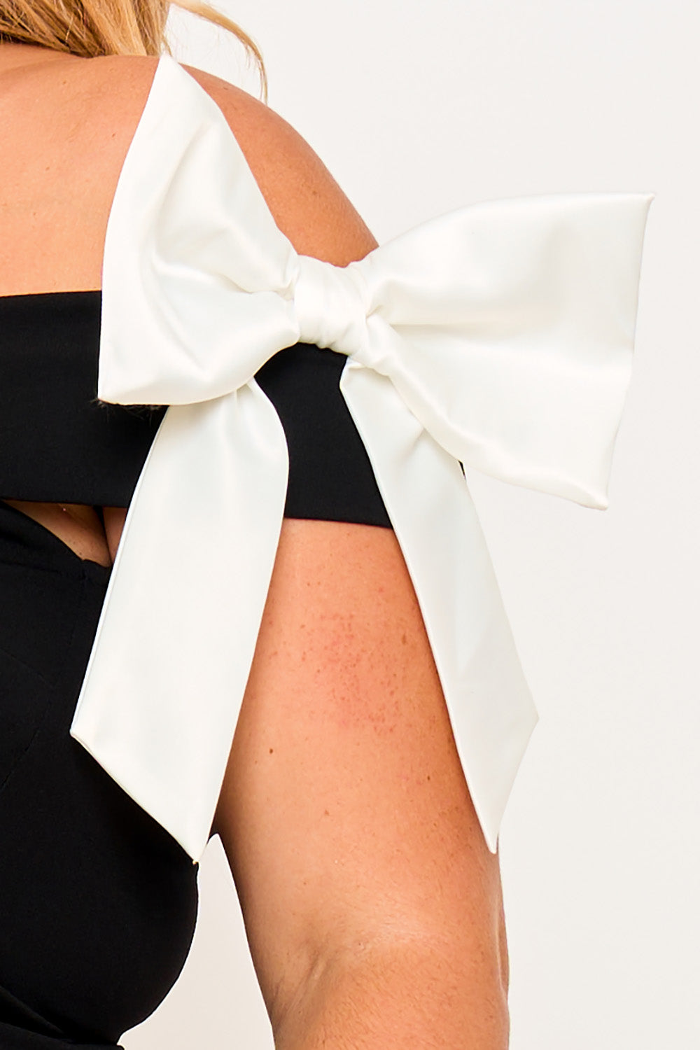 Ixb2517jp - Bow Off The Shoulder Plus Size Jumpsuit Symphony USA Wholesale