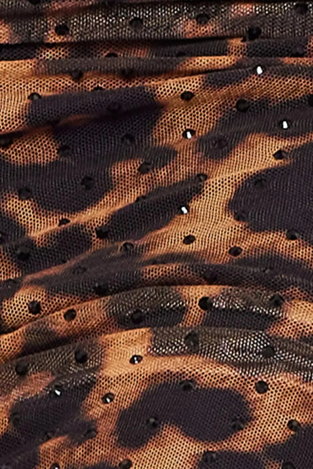 Plus Size Midi Dress – Leopard Print Off Shoulder Rhinestone Detail BOUTINIE