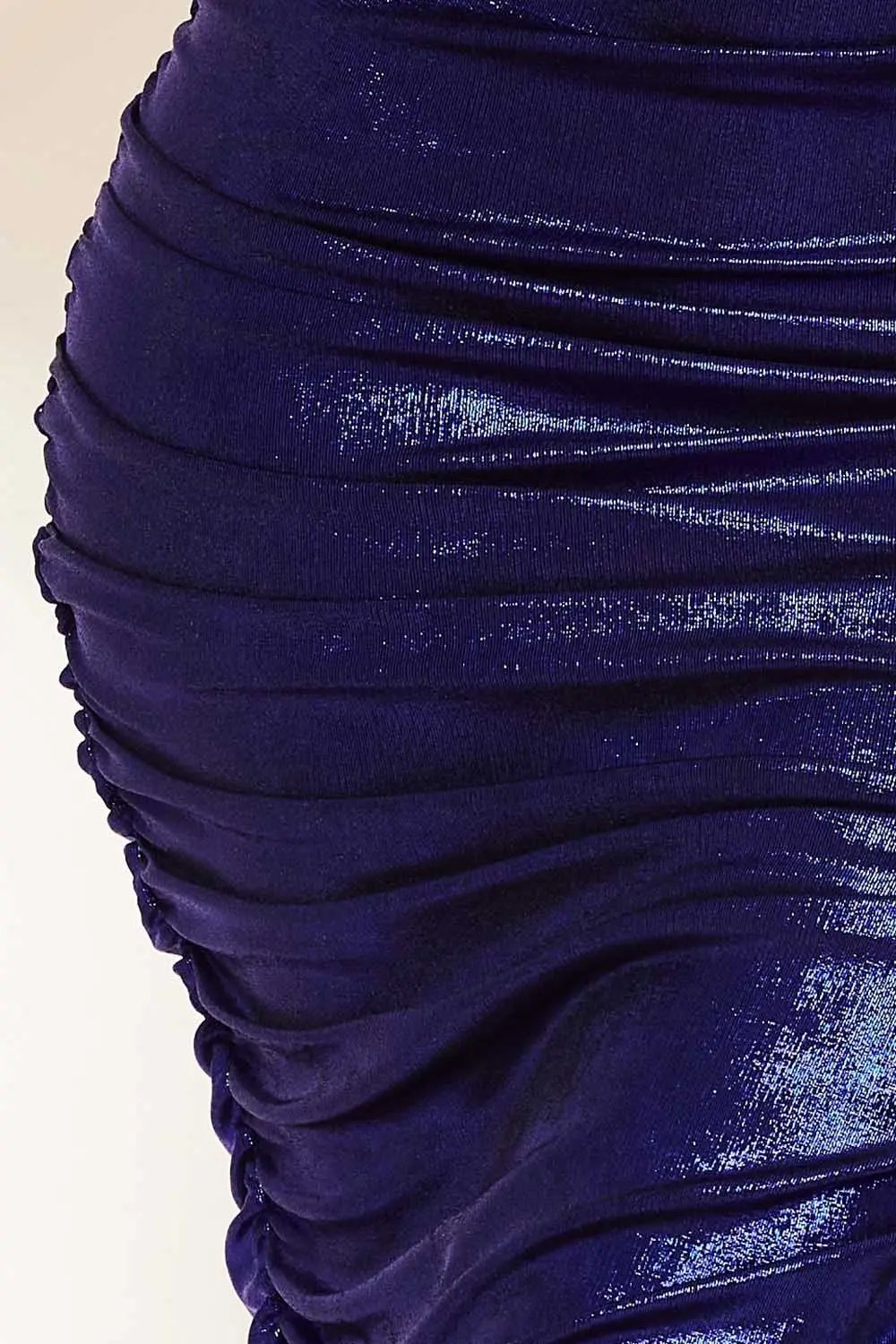 Metallic Corset Midi Dress - Pleated Side Detail & Zipper Back BOUTINIE