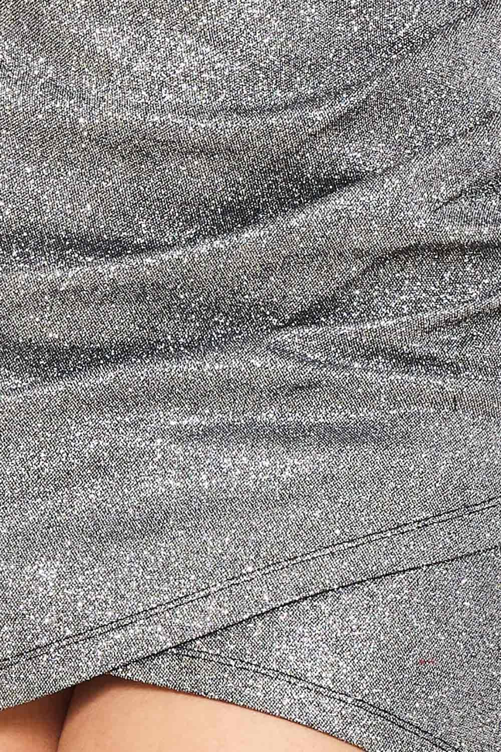 Pleated Mini Dress With Sweetheart Neckline & Wrap Skirt BOUTINIE