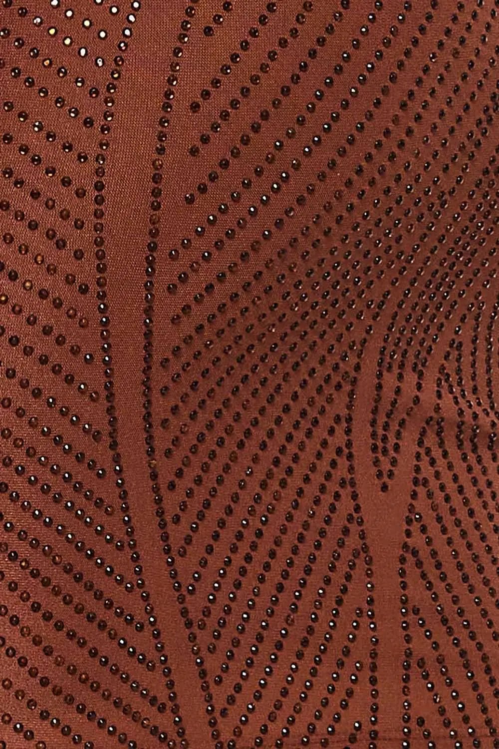 Rhinestone Mini Dress - Fitted Sequined Open Back Party Wear BOUTINIE