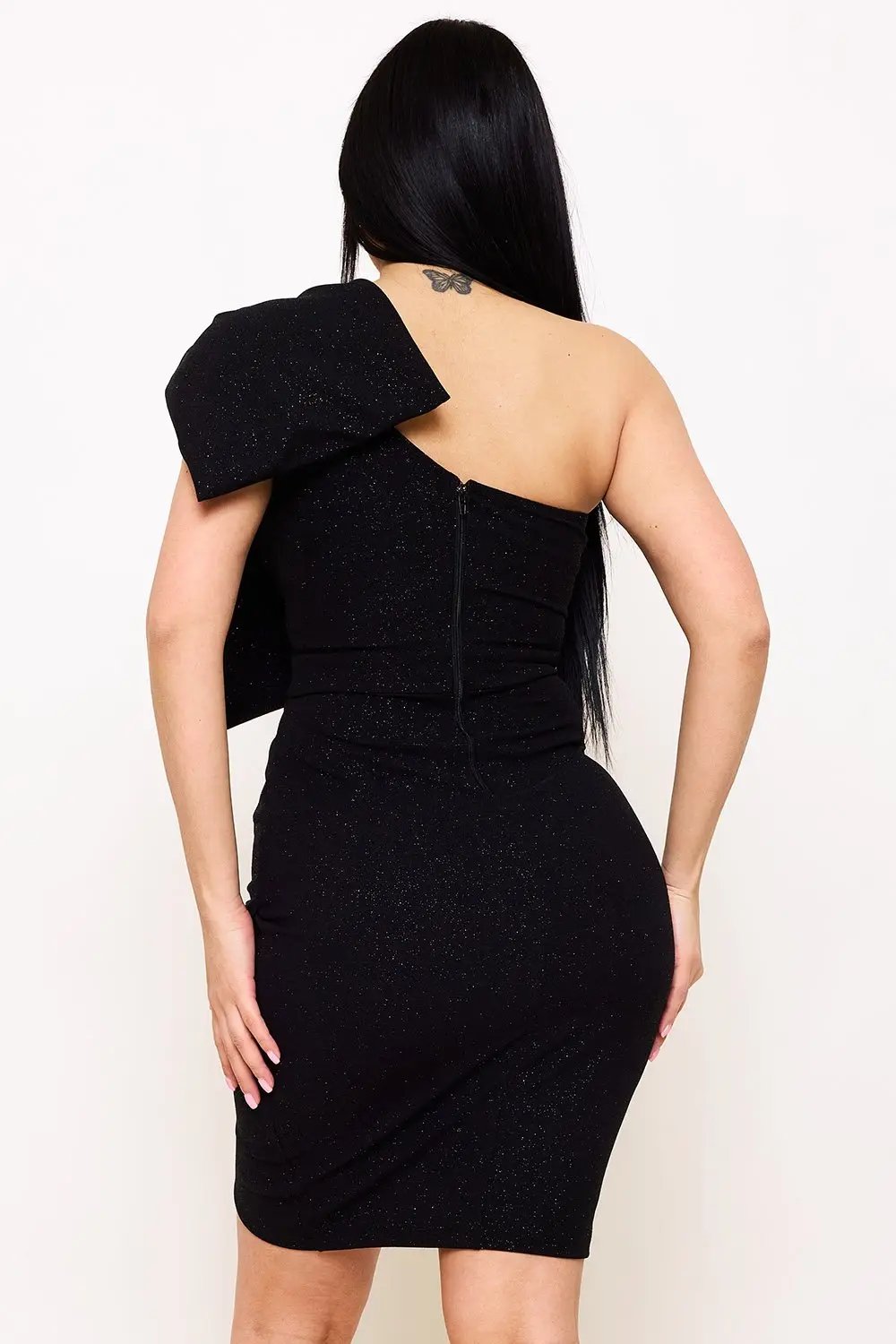 Glitter Mini Dress | Stretch Fabric Bodycon Evening Wear BOUTINIE