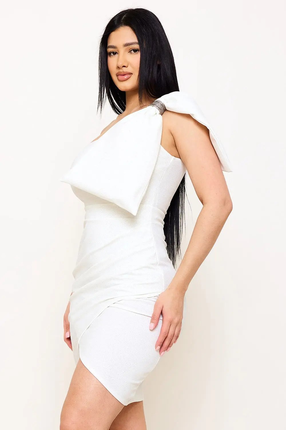 Glitter Mini Dress | Stretch Fabric Bodycon Evening Wear BOUTINIE