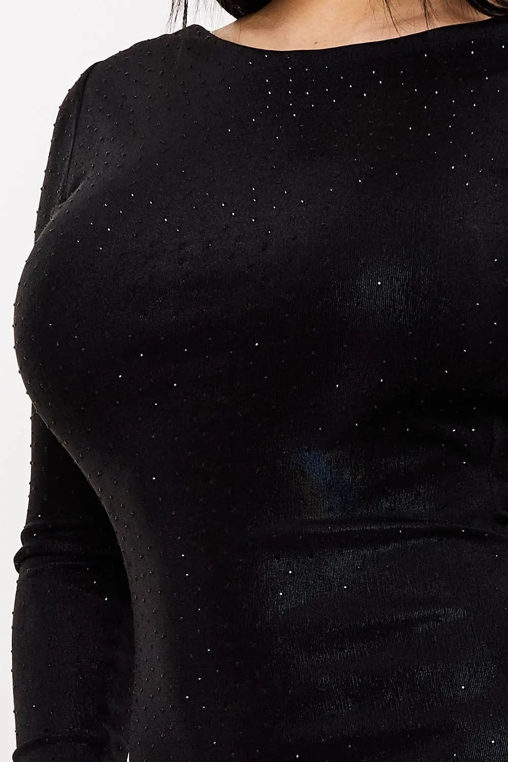 Slinky Foil Mini Dress | Slip On, Cowl Neck, Stretchy Fit BOUTINIE