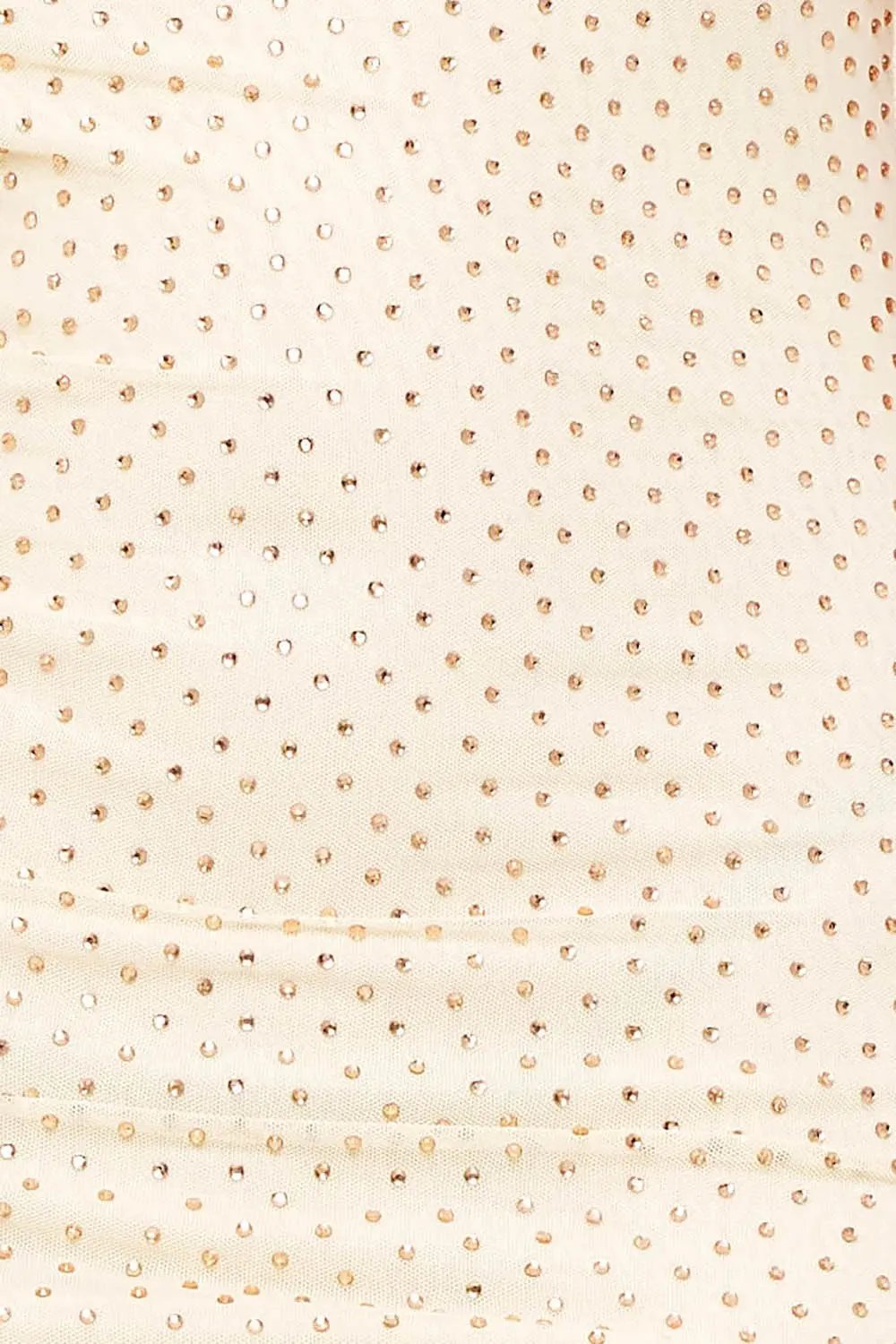 Off Shoulder Midi Dress | Elegant Rhinestone Mesh Design BOUTINIE