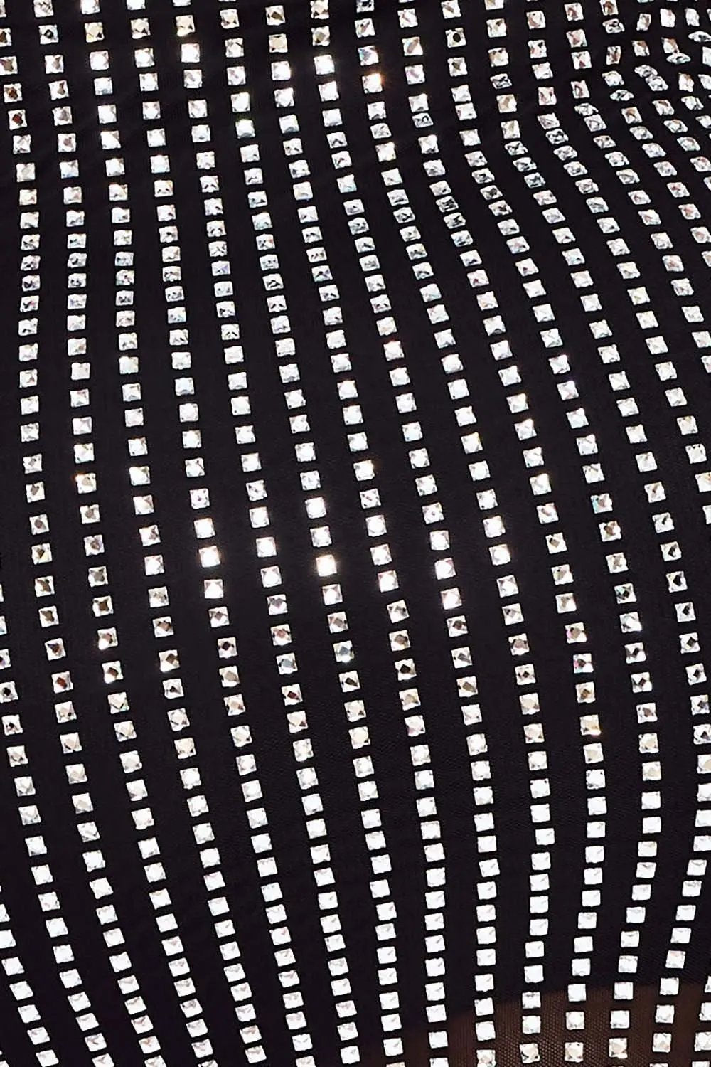 Rhinestone Mesh Mini Dress – Power Mesh Tube Top Bodycon Party BOUTINIE