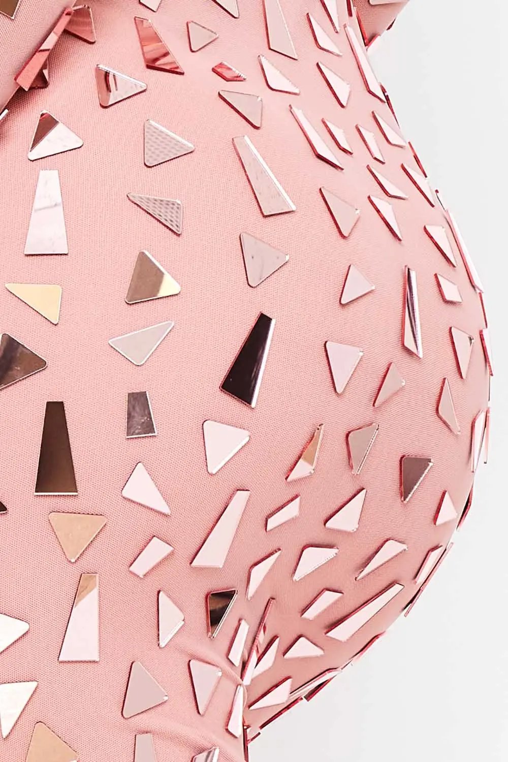 Mirror Glass Mini Dress | Low Back, Slip On, Stretch Fabric BOUTINIE