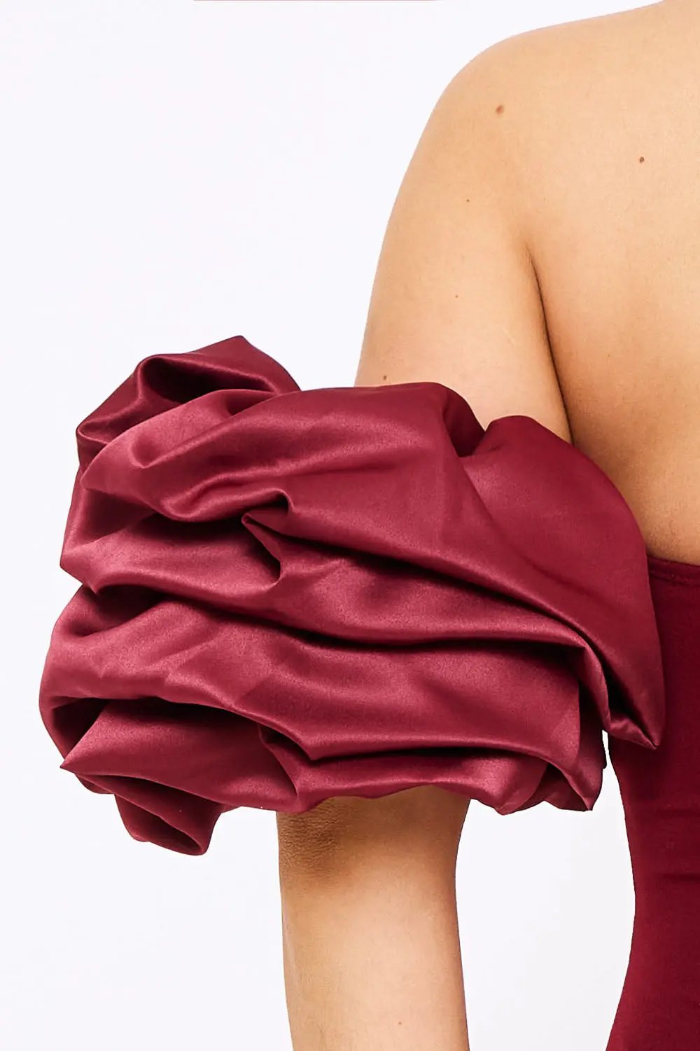 Off Shoulder Mini Dress - Layered Ruffle Sleeve Bodycon Party Wear BOUTINIE