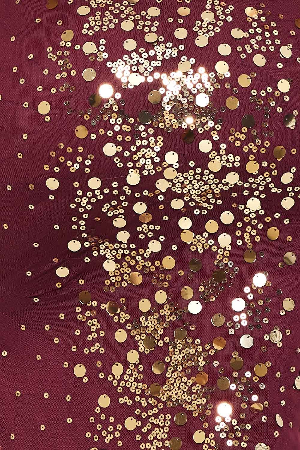 Sequin Mesh Maxi Dress – Adjustable Strap Bodycon Evening Gown BOUTINIE