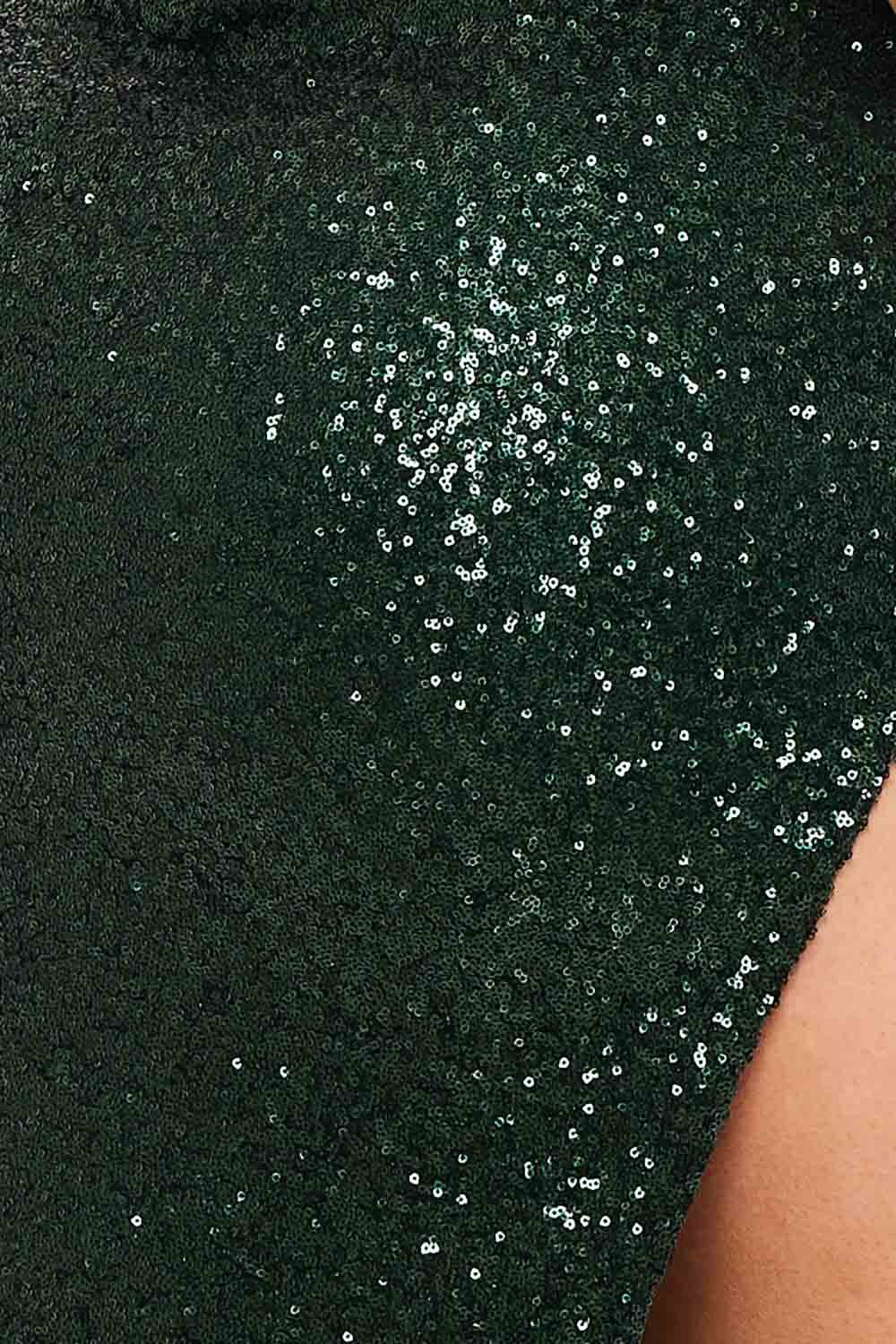 Sequins Pleated Maxi Dress - Sweetheart Neckline Evening Gown With Zipper Back BOUTINIE