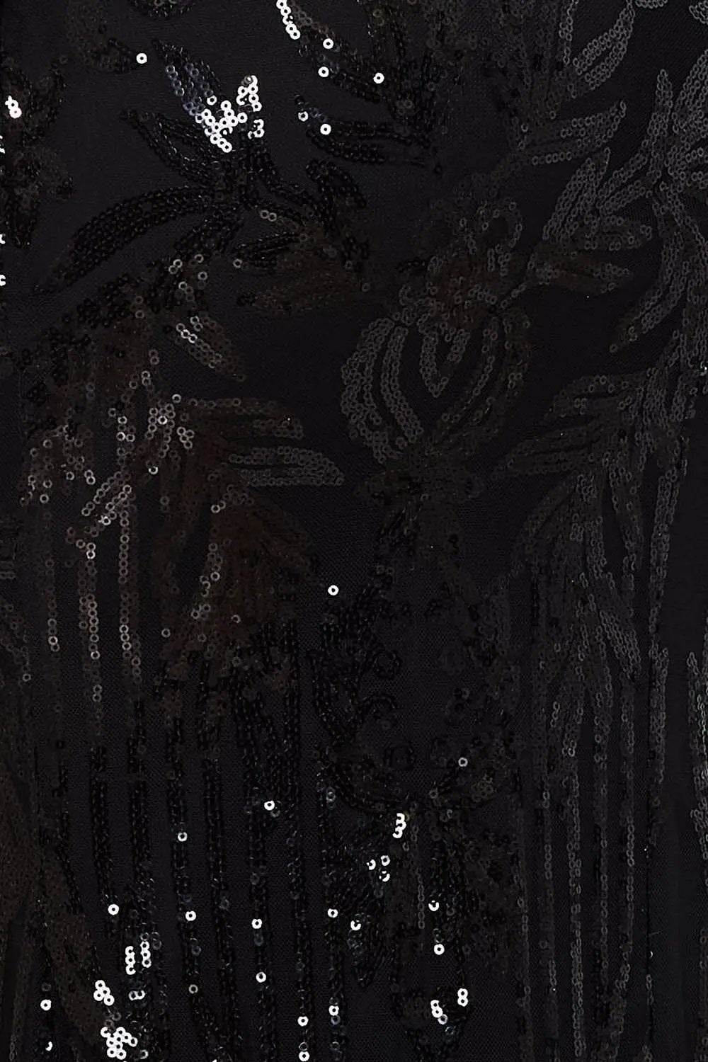 Mermaid Maxi Dress – Sequin Mesh Floral Evening Gown With Tie Back BOUTINIE