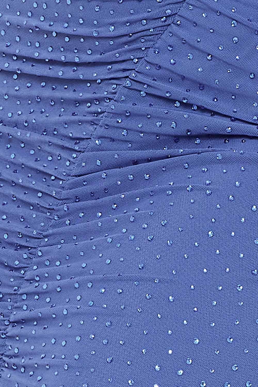 Ruched Maxi Dress | Sheer Sleeve Square Neck Evening Gown BOUTINIE