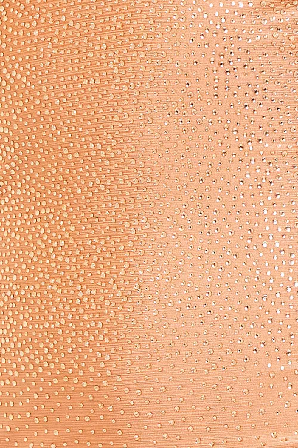 Mermaid Maxi Dress - Rhinestone Rib Fabric Gown With Criss Cross Straps BOUTINIE