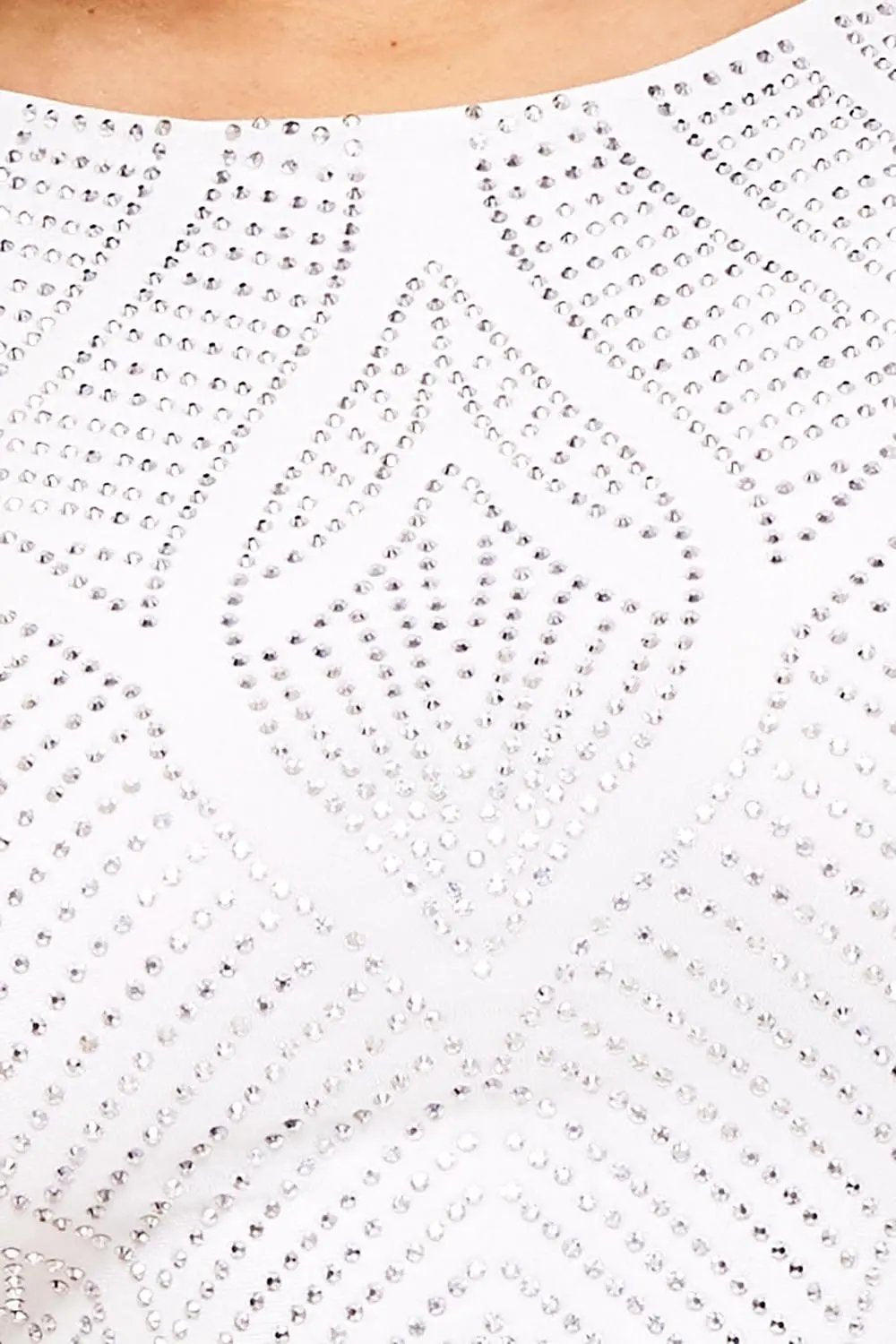 Rhinestone Studded Maxi Dress – Long Sleeve, Side Slit Formal Gown BOUTINIE