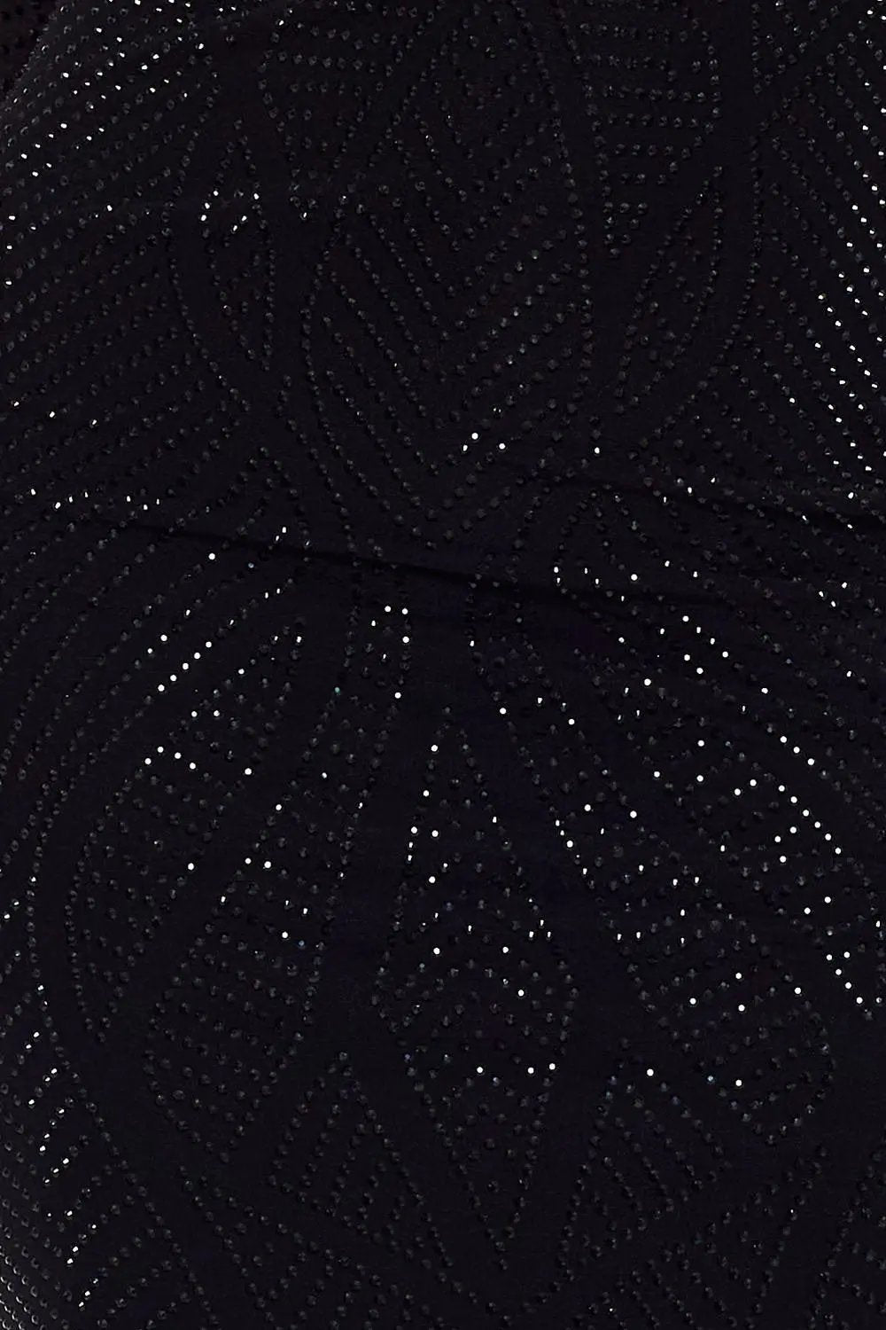 Rhinestone Studded Maxi Dress – Long Sleeve, Side Slit Formal Gown BOUTINIE