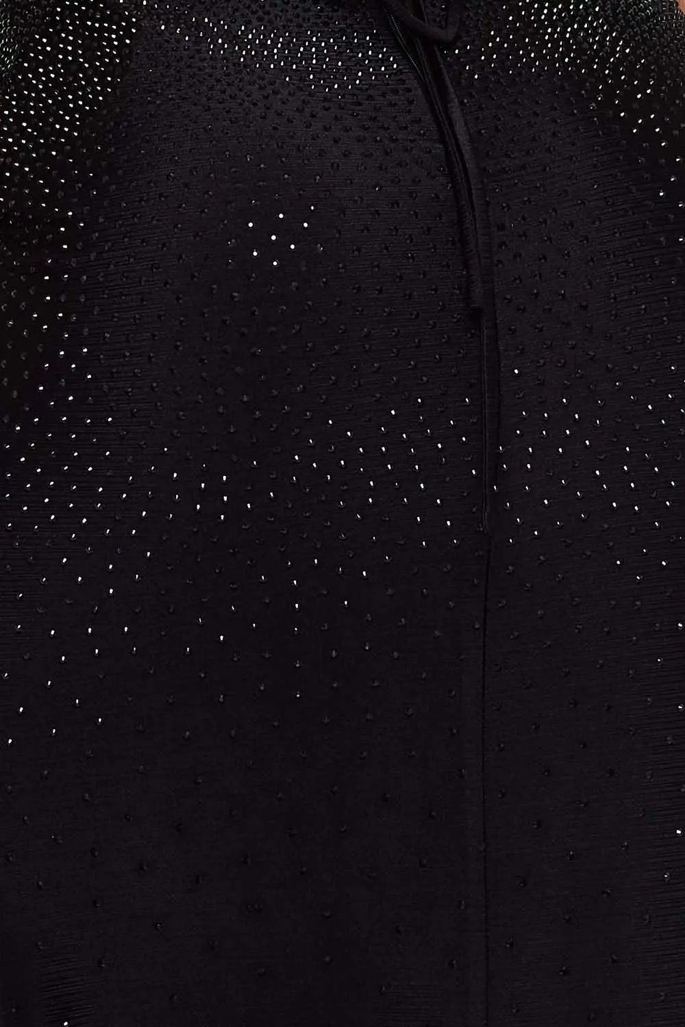 Mermaid Maxi Dress | Rhinestone Embellished Spaghetti Strap Gown BOUTINIE