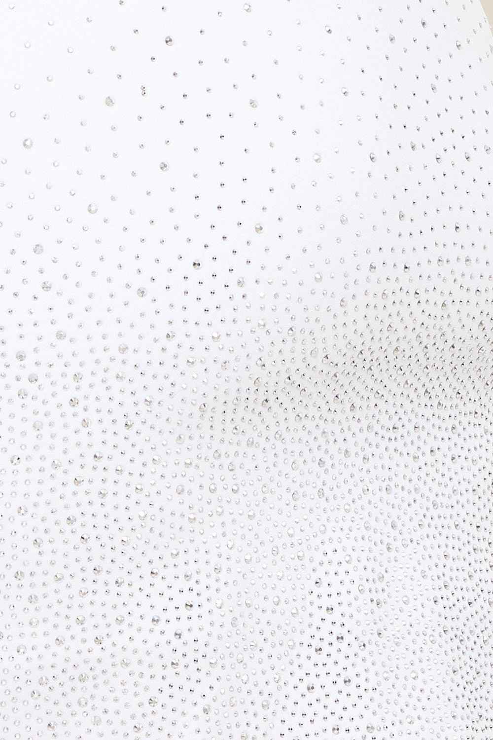 [open Packs] Ombre Rhinestone On Mesh Plus Size Mini Dress