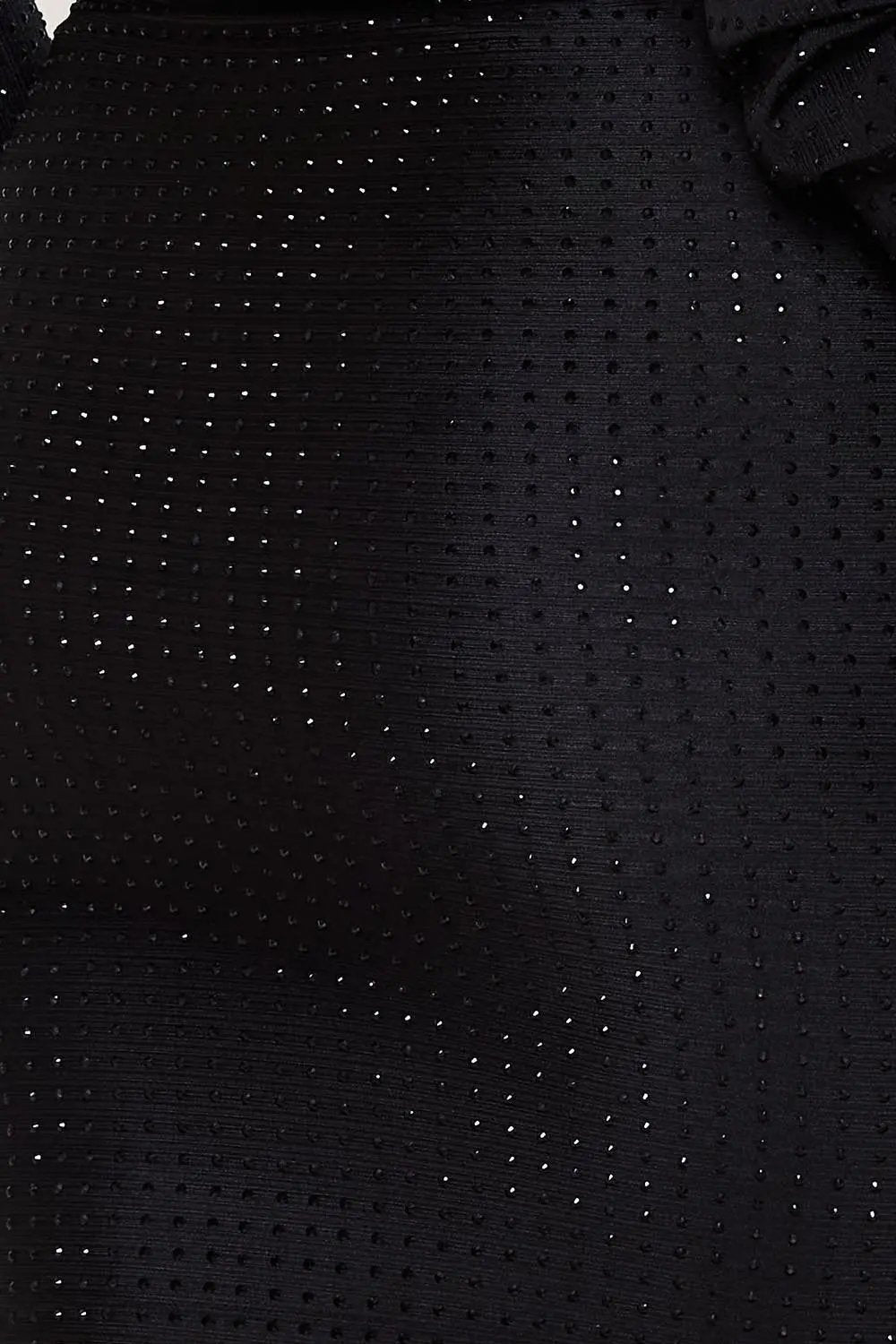 Plus Size Mini Dress - Ribbed Rhinestone Party Style With Dolman Sleeve BOUTINIE