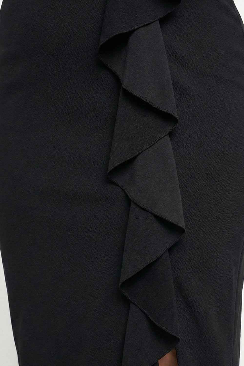 [pre-order] Ruffle Down The Side Plus Size Midi Dress