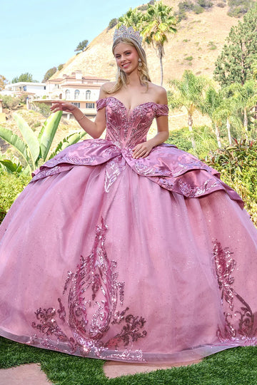 Elegant Off-the-Shoulder Ball Formal Gown | Elizabeth K GL3794