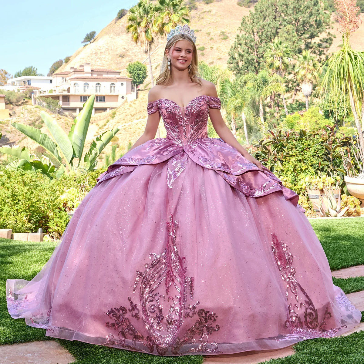 Elegant Off-the-Shoulder Ball Formal Gown | Elizabeth K GL3794