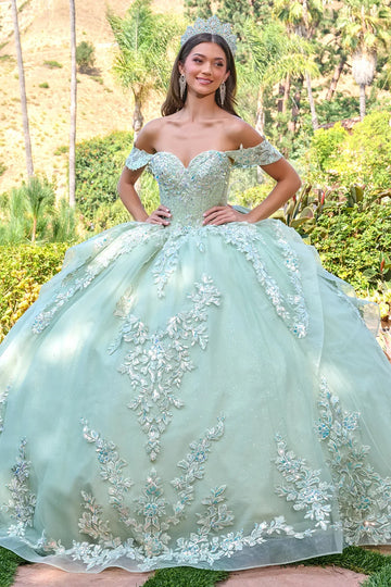 Elegant Off-the-Shoulder Ball Formal Gown | Elizabeth K GL3815