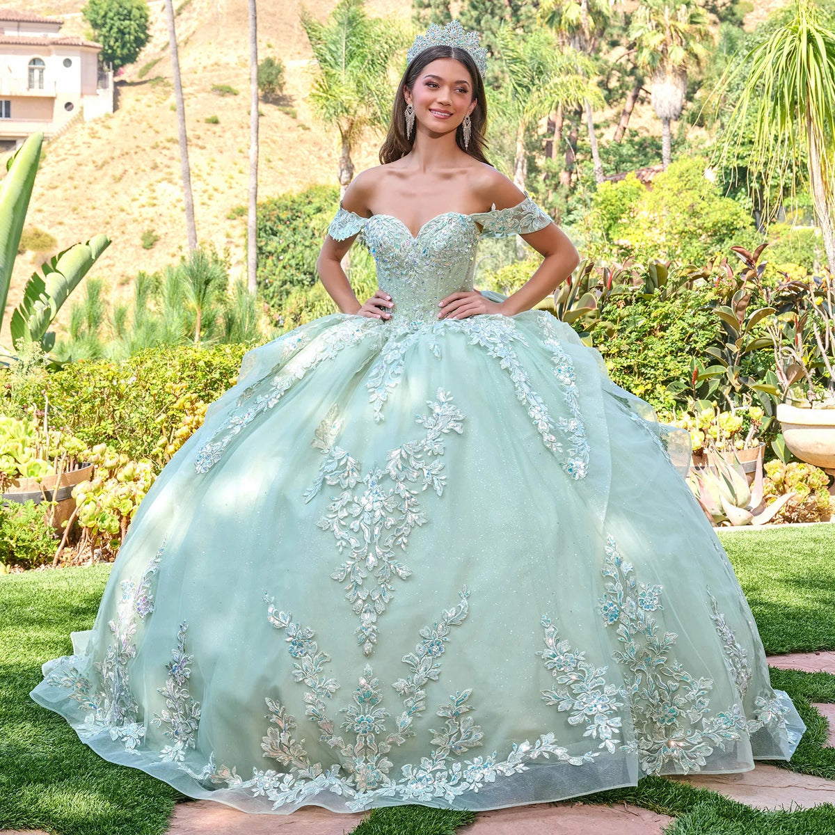 Elegant Off-the-Shoulder Ball Formal Gown | Elizabeth K GL3815